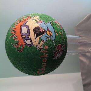 Vintage 1998 Chuckie Rugrats Nickelodeon Rubber Playground Dodgeball/Kickball